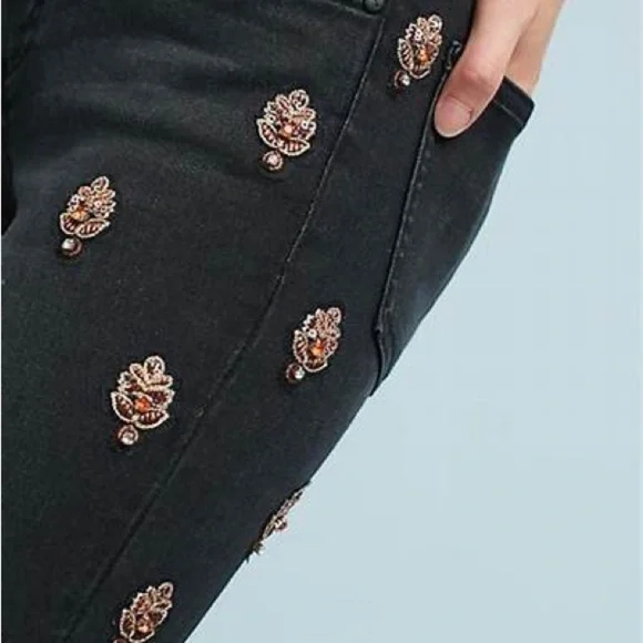 Pilcro Script High-Rise Embellished - Picture 3 of 10